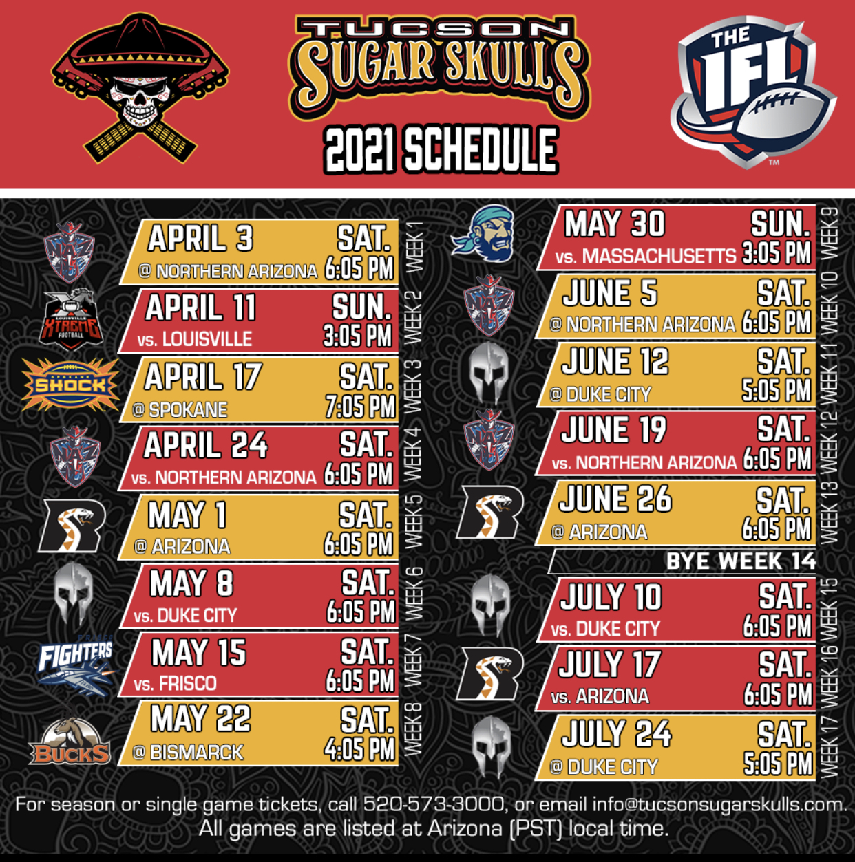 RATTLERS ANNOUNCE RETURN TO DOWNTOWN PHOENIX, SCHEDULE UPDATE FOR 2021  SEASON - Arizona Rattlers